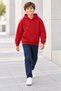 Unisex Children's Sweatshirt Red Hooded 3-Strand Hooded Model 3-13 Years - 2