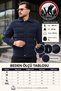 Men's Premium Nova Fabric Shirt Collar Navy Blue Winter Puffer Coat - 5