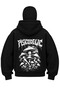 Snow Masked Ninja Unisex Sweatshirt Gothic Tribal Cardigan 2-Ply Thick Fleece