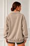Women's Polo Collar Cotton Soft Fabric Oversize Sweatshirt - 8