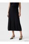 Alita City Farkıyla Lcw Everyday Black Knitwear Plain Long Women's Skirt - 2