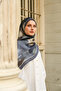 Allure Soyut Brush Pattern Tencel Shawl - 3