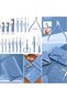 Travel Type 16 Piece Manicure Pedicure Set with Bag Nail Care Set Hand and Foot Care Kit Blue Color - 6