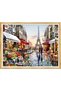 Diamond Painting Puzzle Kit, Eiffel Tower in Rainy Paris Street 50X65 cm Mosaic - 2