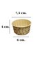 20-Piece Round Cake and Muffin Mold, Patterned Kraft Paper - Greaseproof Sturdy Baking Container - 3
