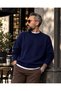 Basic Portofino Oversize Crew Neck Men's Knitwear Sweater - 5