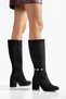 Daisy Detailed Stylish Women's Boots with Diamond Figures on the Side, Winter Boots