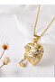 Stone Heart Gold Necklace