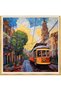 Diamond Painting Puzzle Kit, Yellow Tram on the Historic Street 30X30 cm Mosaic - 2