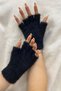 Women's Premium Soft Beret and Cut-To-Fit Finger Gloves Dual Winter Combination Set - 4