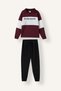Polo Collar Printed Color Block 2-Piece Set for Boys H8484A826Au - 2
