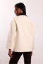 Beige Velvet Collar Double Pocket Jacket - 6