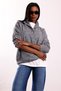 Anthracite Stand Collar Buttoned Sweater 251361 - 5