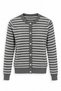 Gray Striped Lyocell Yarn Cardigan 5880 - 4