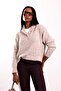 Mink Stand Collar Buttoned Sweater 251361 - 2