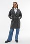 Women's Gray Wool Blend Long Cashmere Coat - 3