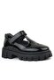 Black Patent Leather Velcro Girls' School Shoes