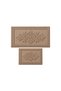 Bathroom Mat Set of 2-Machine Washable-Stain Resistant Toilet Set 60X100-40X60Cm