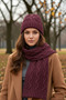 Women's Winter Wool Knitwear Scarf Beanie Set - 2