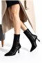 Women's New Season 7 cm Thin Heeled Zippered Stylish Boots – Elegant Heeled Winter Boots - 2