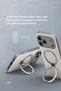 iPhone 18 Pro Case Elix Dirt and Stain Resistant Metal Rotating Ring Protective Cover with Magsafe Feature - 7