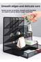 HOOPZOZA Mesh Desk Organizer with Pen Holder and Drawer Multifunction Desktop Organizer Multiple - 2