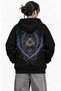 Unisex Demon Slayer Inosuke Back Printed Hooded Sweatshirt, Oversized Anime Themed Hoodie - 2