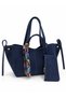 Women's Special Design Hand and Shoulder Bag with Scarf and Wallet Detail