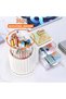 KHAJUL Rotating Office Desk Organizers and Accessories with 2 Drawer, Pencil Pen Marker Holder for - 5