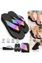 Kaila Women's Platform Wedge Heel 4.5cm Fabric Flip-Flops Comfortable Summer Pool Beach Slippers - 2