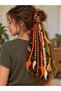 Handmade Beaded Felt Rasta Buckle – 9 Braided, Elastic, 50–55 cm - 3