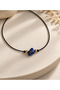 Taurus Zodiac Sign Real Natural Lapis Lazuli Stone Adjustable Necklace - 4