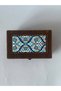 Tile Motif Ceramic Detailed Interlocking Luxury Wooden Handmade Gift Jewelry Box Yld250 - 2