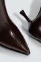 Pointed Toe Thin Heeled Women's Leather Boots - 6