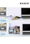 WAOKN Desk Organizer Office Accessories, Multi-Functional Mesh Desk Organizer Pen Holder Organizers - 3