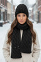 Women's Winter Wool Knitwear Scarf Beanie Set