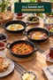 3-Piece Cast Granite Saucepan Set 18-20-22 cm Double Handle Egg Pan Domestic Production