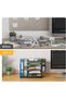 MostNow Desk Organizer with File Holder, 5 Trays Paper Organizer, Mesh Desk File/Letter Organizer - 4