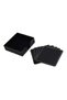 FIS 9 Pieces Executive Desk Set Italian PU, Black Color - FSDS172BK - 3