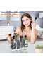 SYOSI Scalloped Acrylic Desk Organizer, Clear Makeup Brush Holder, Remote Control Caddy for Office - 2