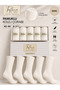 Ecru College Cotton Socks Boxed 5 Pairs - 4