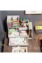 Flushrenic Desktop stationery organiser, featuring drawers and two file compartments, art supplies - 5