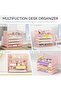 HOOKOR Letter Tray Paper Organizer 5-Tier Desk Organizer File Organizer Paper Holder with Handle - 5