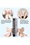 2-Piece Bow Design Ceramic Bookends, Pink Decorative Book Holder with Anti-Slip Base - 5