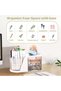 FAYET 360° Rotating Desk Organizer with 2 Drawers, 6-Compartment Pen & Pencil Holder - 5