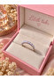 Opal Stone Silver Color Women's Ring – Sparkling Elegant Stone Ring