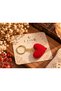 Lior Rêve Atelier Handmade Knitted Heart Keychain |   Red Knitted Heart Keychain |   Gift for a Loved One