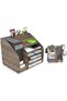 Home Canvas HC Home Canvas Cosmo Organizer (Walnut, X-Large)