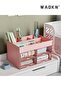 WAOKN Desk Organizer with Drawer, Office Desktop Organizer Stationary Organizer Desktop Pen Pencil - 3