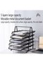 DURKU 5-Tier Document Tray, Paper Tray, Desk Organizer, Mesh Tray, File Storage with Sliding Tray - 5